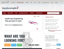 Tablet Screenshot of manufacturingnz.org.nz